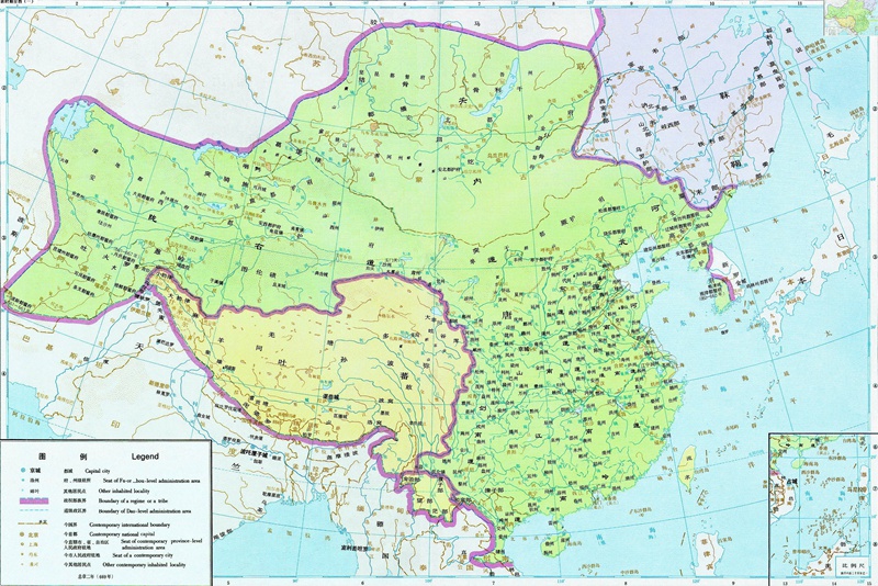 唐朝地图 现代图片